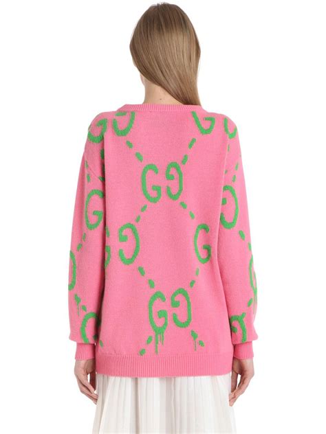 purple gucci sweater|gucci pink sweater cardigan.